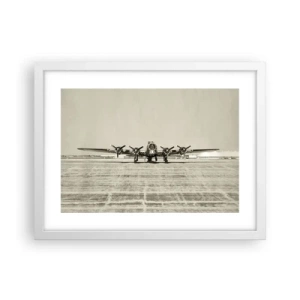 Poster in einem weißen Rahmen - Wie immer bereit - 40x30 cm