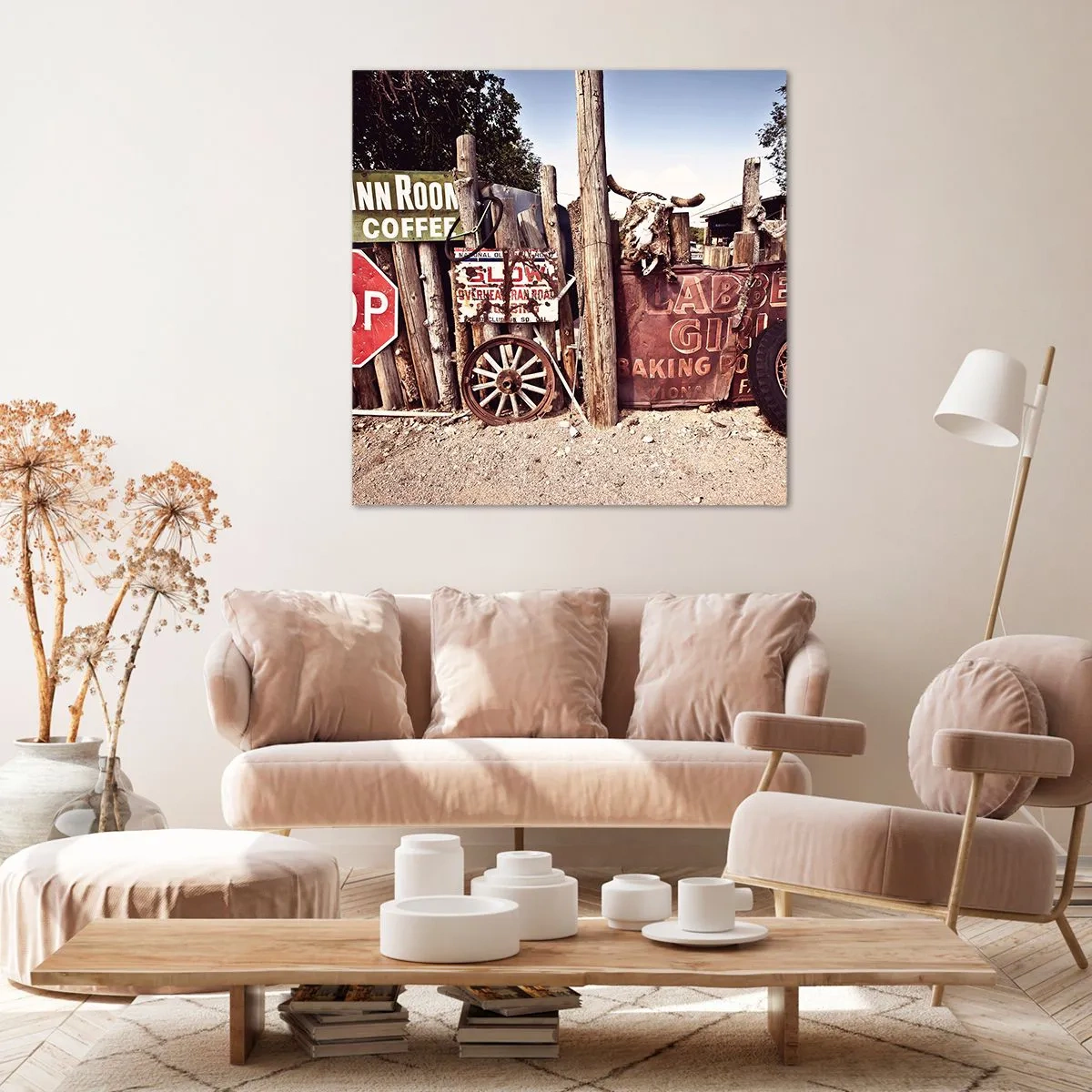 Bild auf Leinwand - Leinwandbild - Und die Zeit ist stehen geblieben - 60x60 cm