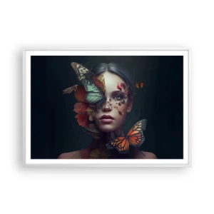 Poster in einem weißen Rahmen - Wunderbare Metamorphose - 100x70 cm