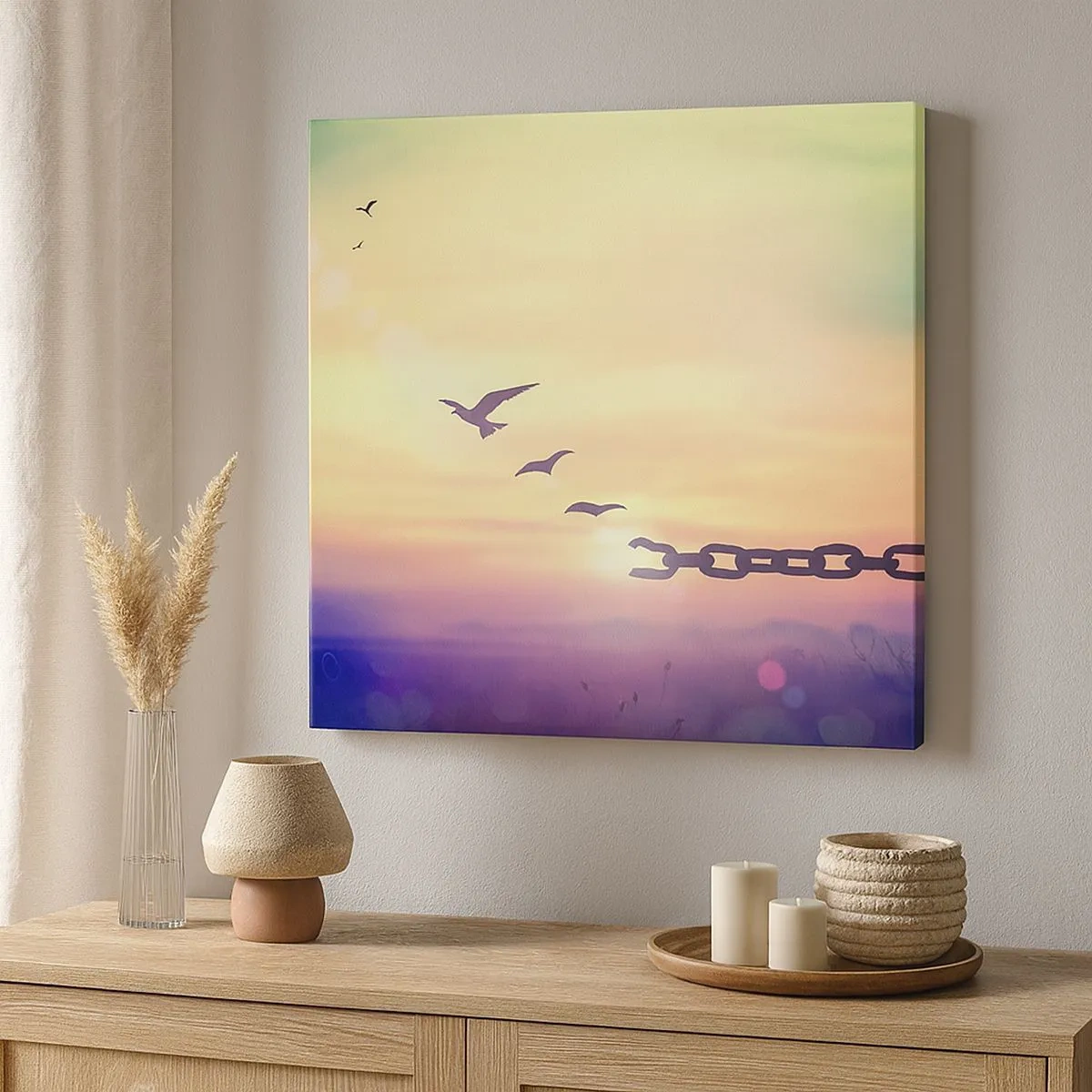 Bild auf Leinwand - Leinwandbild - Der Sieg der Freiheit - 30x30 cm