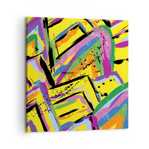 Bild auf Leinwand - Leinwandbild - Bis sie vor Freude schreit - 60x60 cm