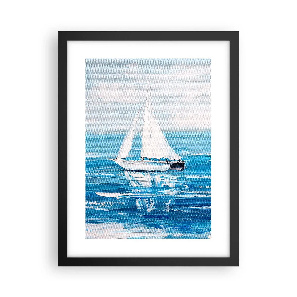 Poster in einem schwarzem Rahmen - Mit Freund an der Seite - 30x40 cm