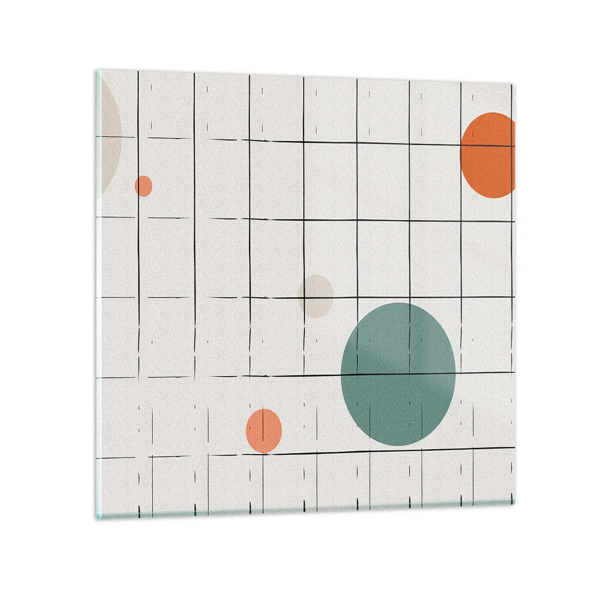 Glasbild - Bild auf glas - Gefangen. Wir oder sie? - 70x70 cm