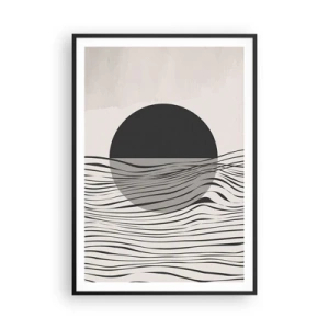 Poster in einem schwarzem Rahmen - Halbe Komposition - 70x100 cm