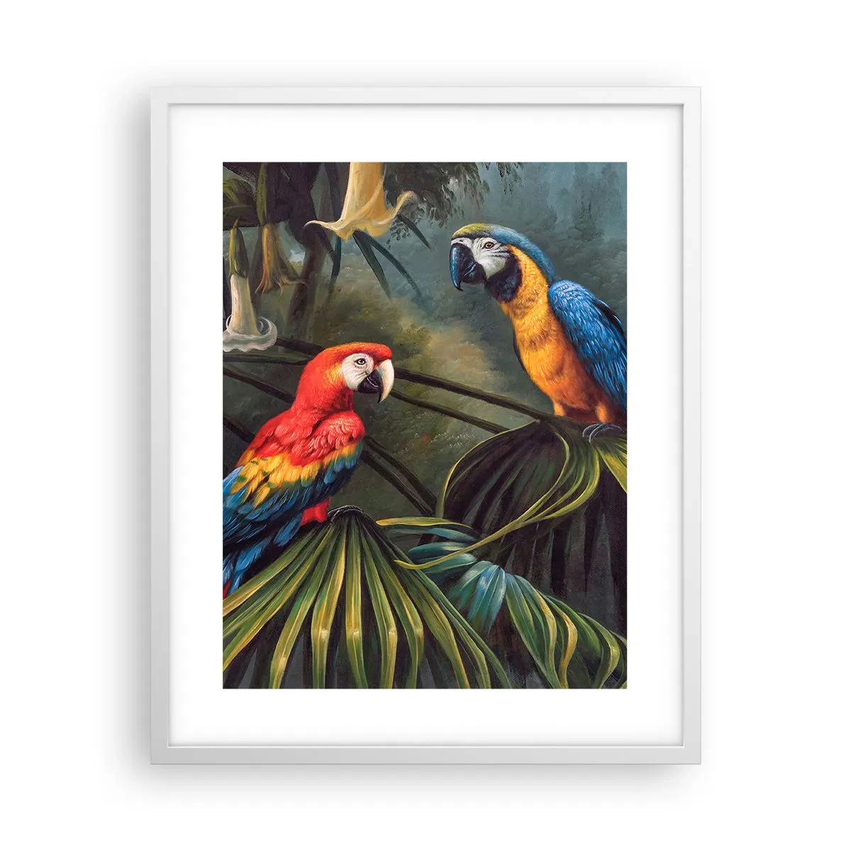 Poster in einem weißen Rahmen - Romantik in den Tropen - 40x50 cm