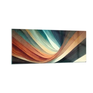 Glasbild - Bild auf glas - Aus Farben gewebt - 100x40 cm