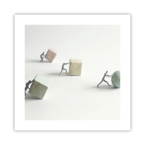 Poster - Pures Leben - 40x40 cm