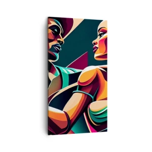 Bild auf Leinwand - Leinwandbild - Im Rhythmus des Herzens - 45x80 cm