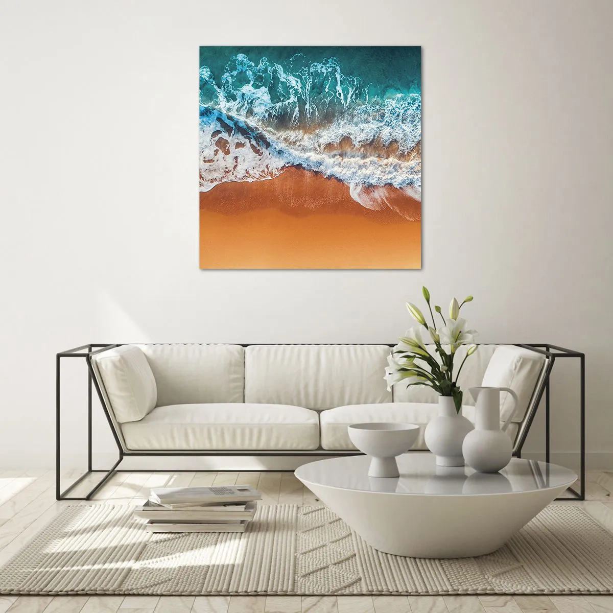 Glasbild - Bild auf glas - Immer Hand in Hand - 50x50 cm