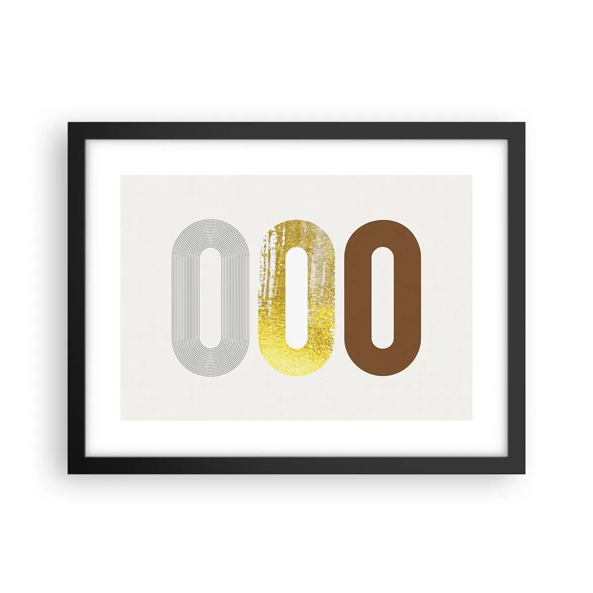 Poster in einem schwarzem Rahmen - Oooh! - 40x30 cm