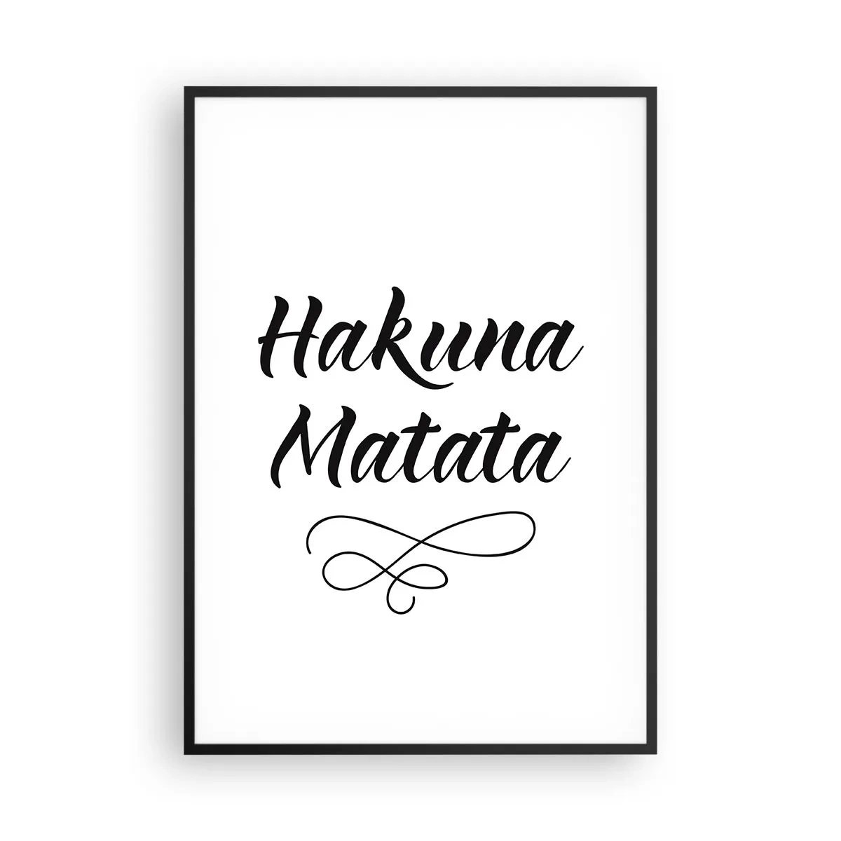 Poster in einem schwarzem Rahmen - Bester Ratschlag - 70x100 cm