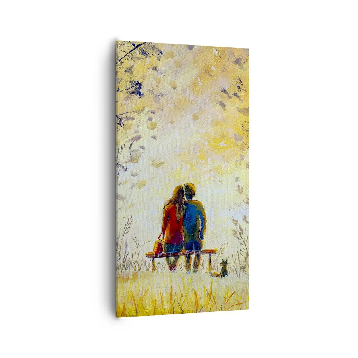 Bild auf Leinwand - Leinwandbild - Magischer Augenblick - 65x120 cm