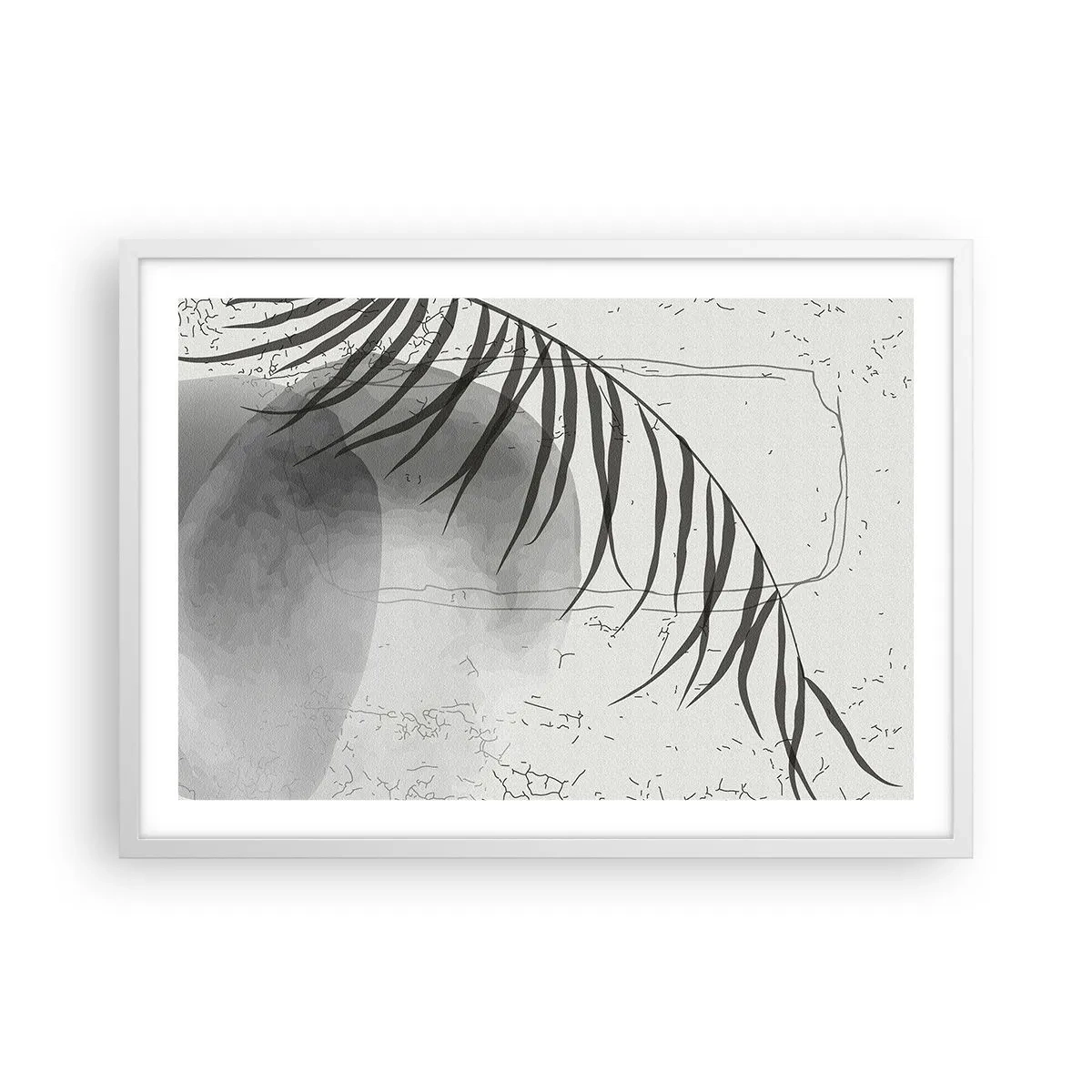 Poster in einem weißen Rahmen - Subtile Exotik der Natur - 70x50 cm