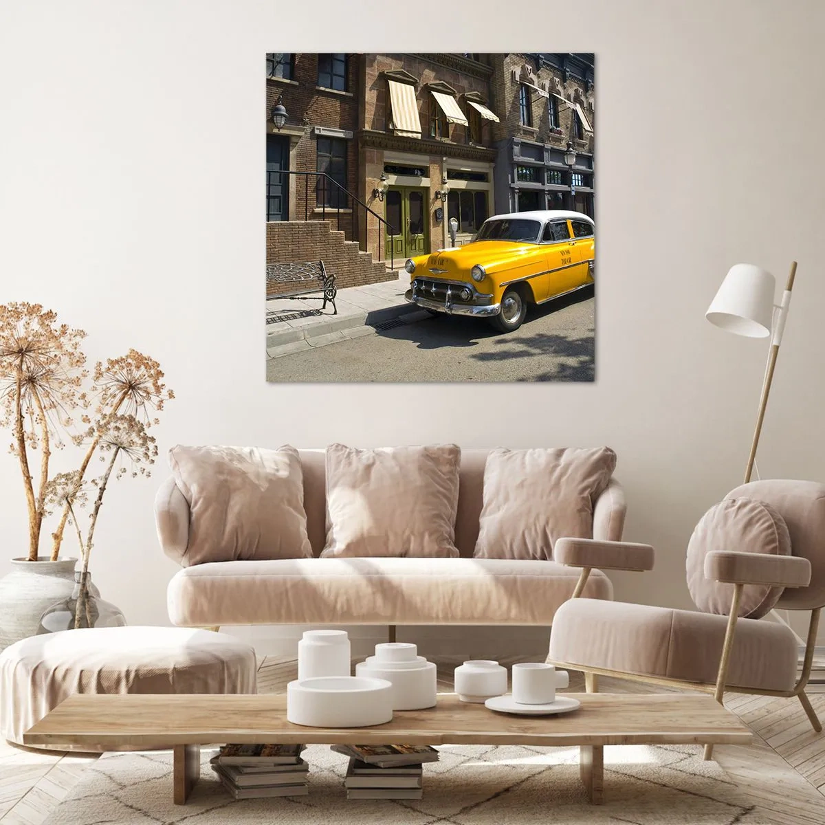 Bild auf Leinwand - Leinwandbild - Vor langer Zeit in Amerika - 40x40 cm