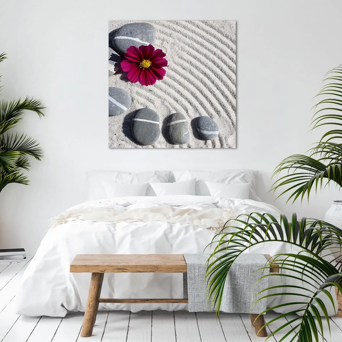 Bild auf Leinwand - Leinwandbild - Energie und Ruhe des Zauberkreises der Natur - 50x50 cm