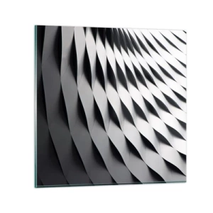 Glasbild - Bild auf glas - Auf der Oberfläche der Wellen - 40x40 cm