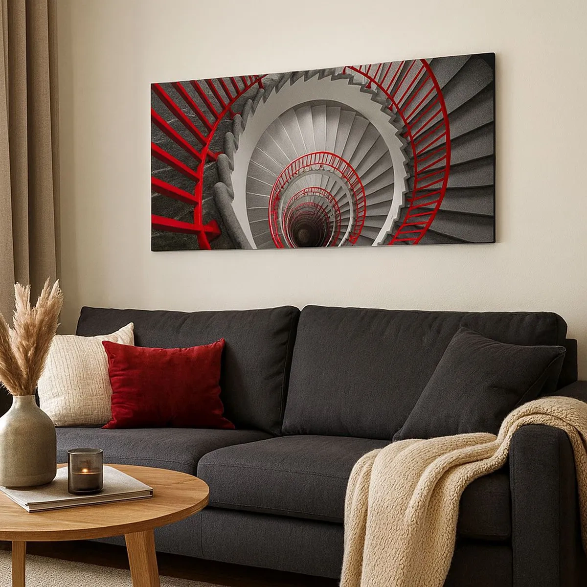 Bild auf Leinwand - Leinwandbild - Architekturspaß - 100x40 cm