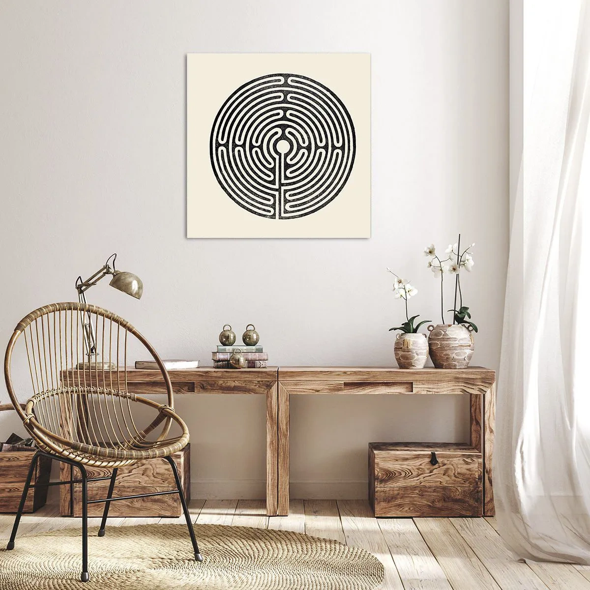 Bild auf Leinwand - Leinwandbild - Geheimnisvolle Ordnung - 40x40 cm