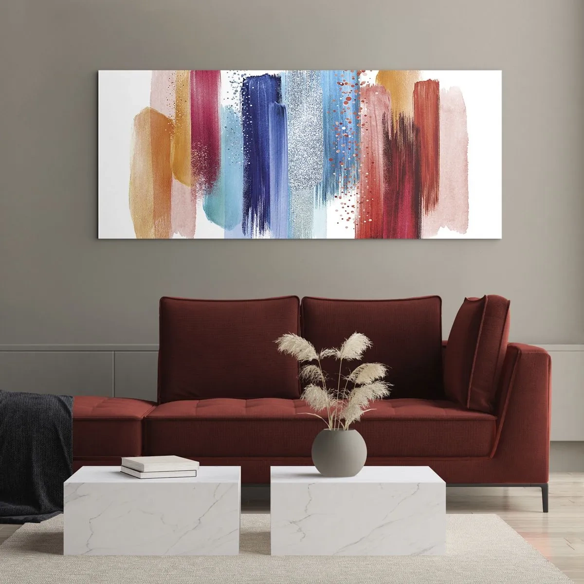 Glasbild - Bild auf glas - Auf und ab - 100x40 cm