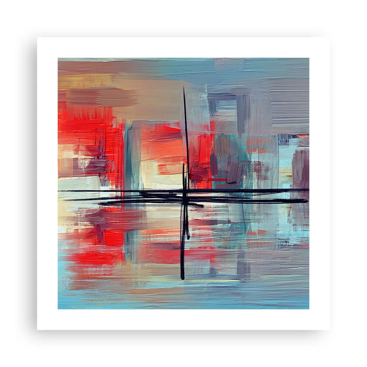 Poster - Landschaft in einer unbekannten Dimension - 50x50 cm