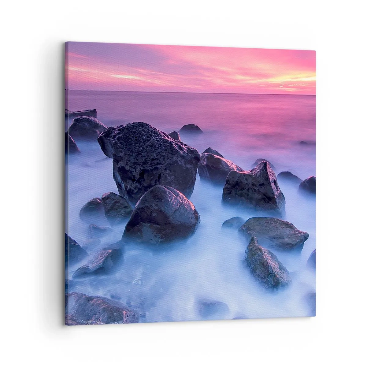 Bild auf Leinwand - Leinwandbild - Geburt bei Licht und Nebel - 50x50 cm