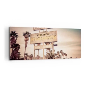 Bild auf Leinwand - Leinwandbild - Hier ist die Zeit stehen geblieben - 100x40 cm