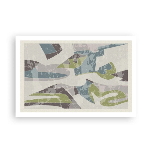 Poster - Komposition hinter dem Glas - 91x61 cm