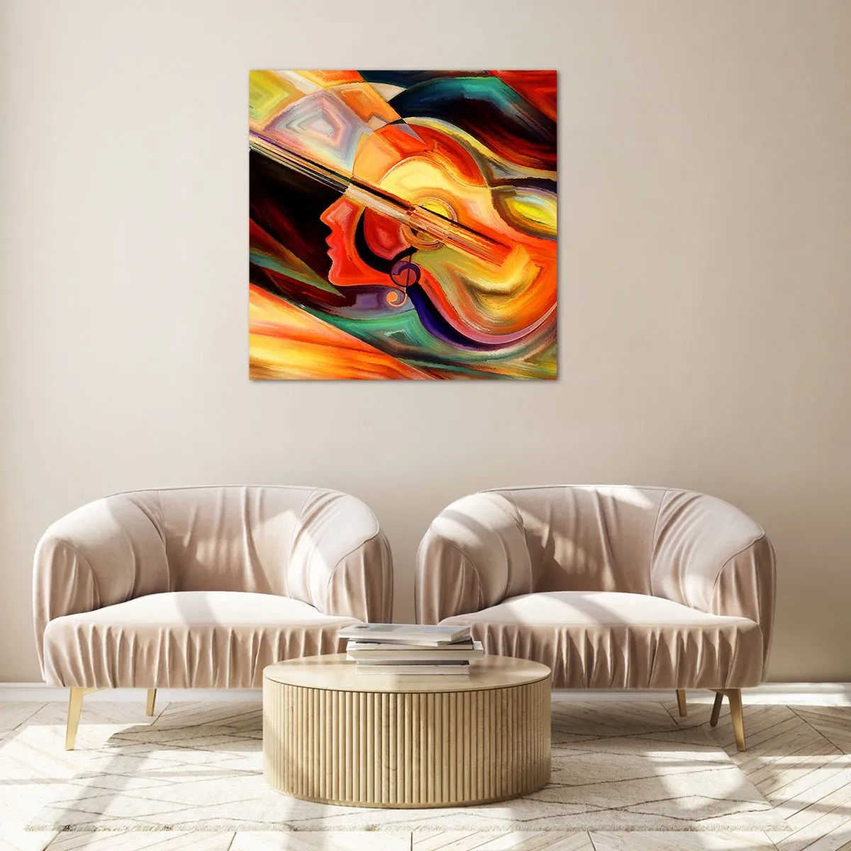 Glasbild - Bild auf glas - Alles ist gut - 70x70 cm