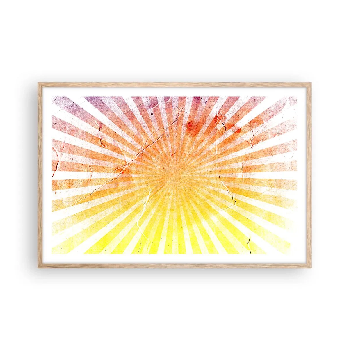 Poster in einem Rahmen aus heller Eiche - Sonnenaufgänge und Sonnenuntergänge - 91x61 cm