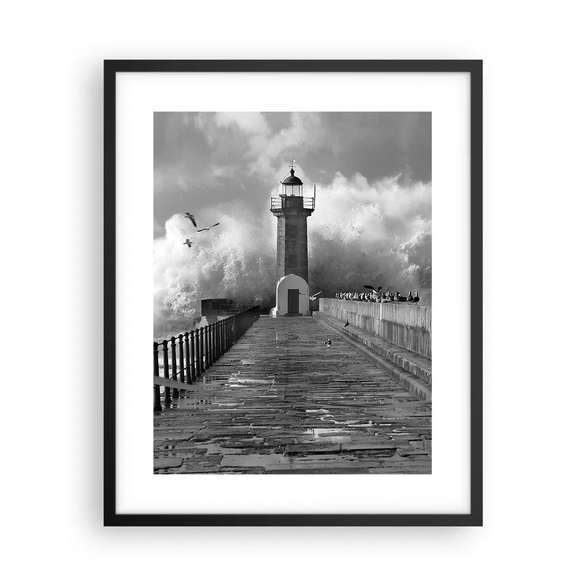 Poster in einem schwarzem Rahmen - Furchtlos - 40x50 cm