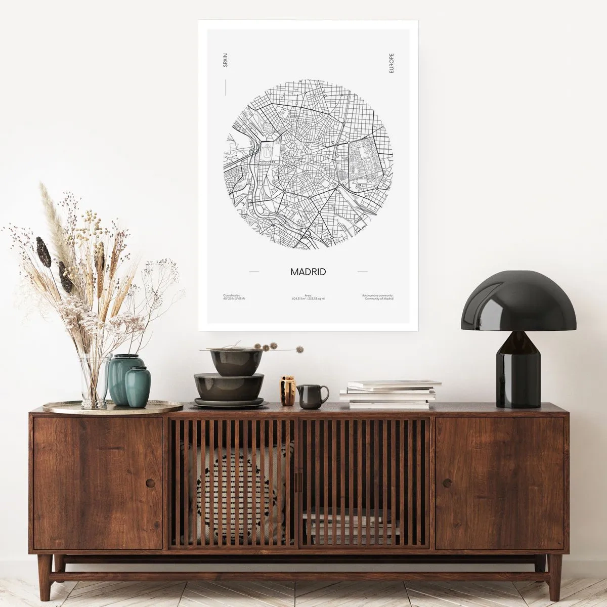 Poster - Anatomie von Madrid - 40x50 cm