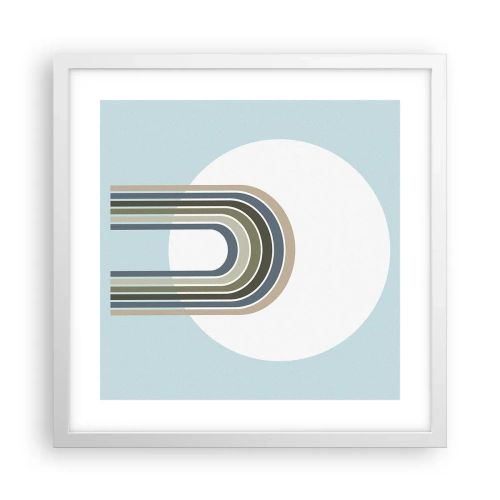 Poster in einem weißen Rahmen - Unwiderstehliche Anziehungskraft - 40x40 cm