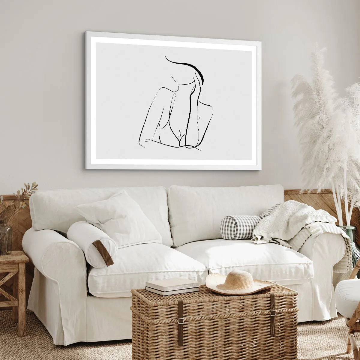 Poster in einem weißen Rahmen - Auf der Traumwelle - 40x30 cm