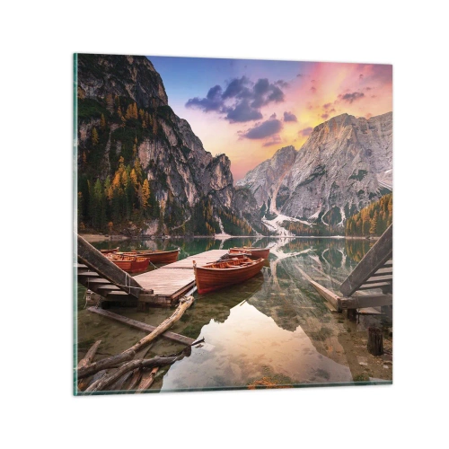 Glasbild - Bild auf glas - Versprechen des Tages - 60x60 cm