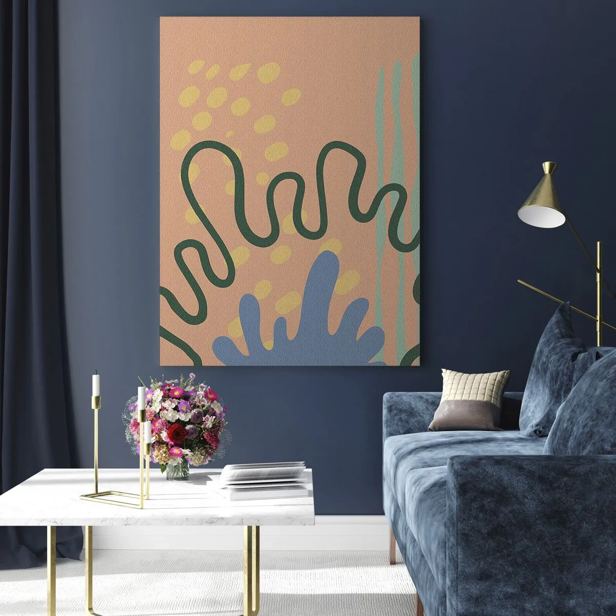 Glasbild - Bild auf glas - Abstraktion: Vielfalt der Natur - 70x100 cm