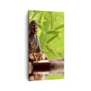 Bild auf Leinwand - Leinwandbild - Das Leben ist wunderschoen - 45x80 cm