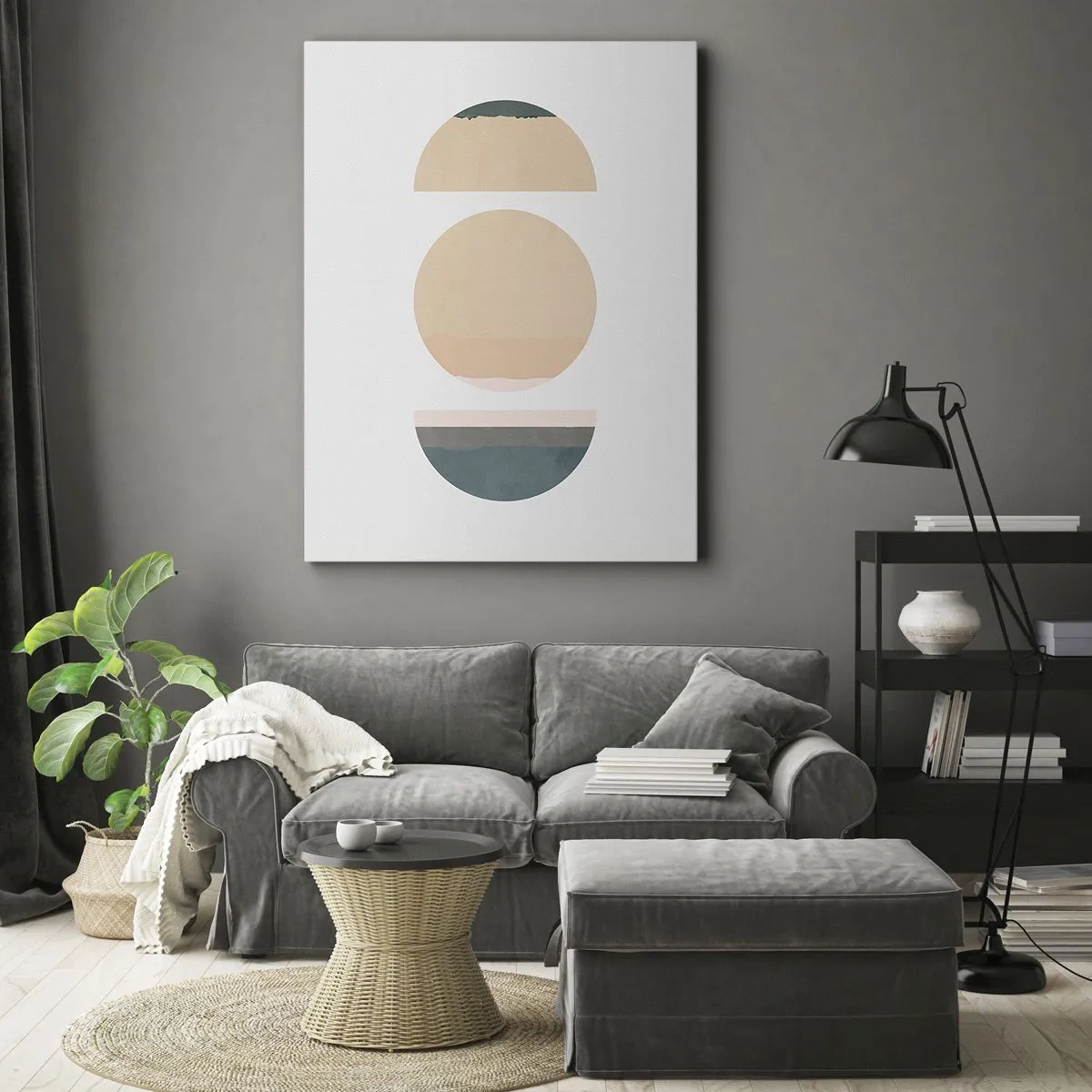 Bild auf Leinwand - Leinwandbild - Ein Rad hinter dem anderen… - 45x80 cm