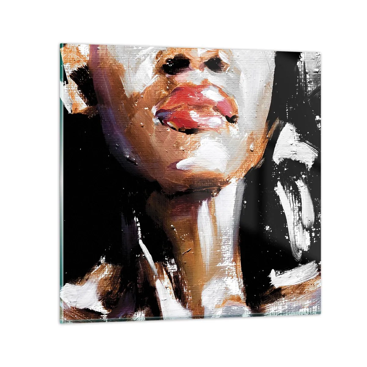 Glasbild - Bild auf glas - Stolz ohne Vorurteile - 40x40 cm