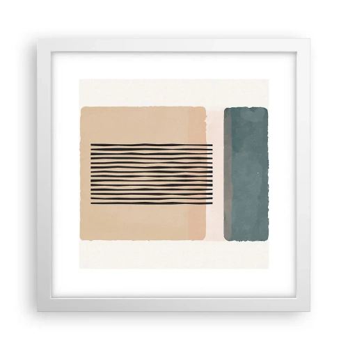 Poster in einem weißen Rahmen - Alles ist in Ordnung - 30x30 cm