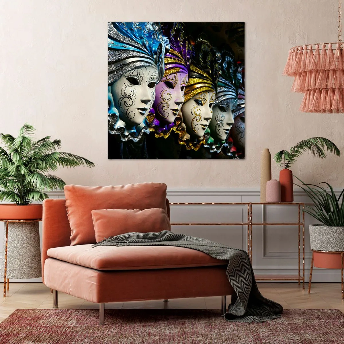 Bild auf Leinwand - Leinwandbild - Geheimnis in Gold und Silber - 30x30 cm