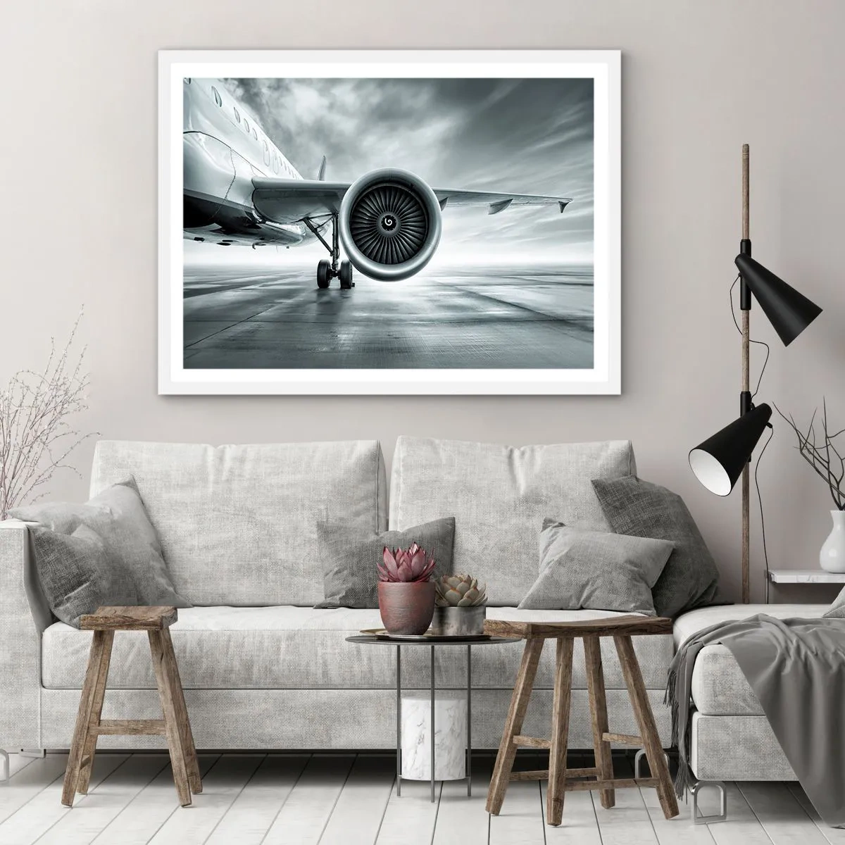 Poster in einem weißen Rahmen - Die Macht ist da! - 91x61 cm