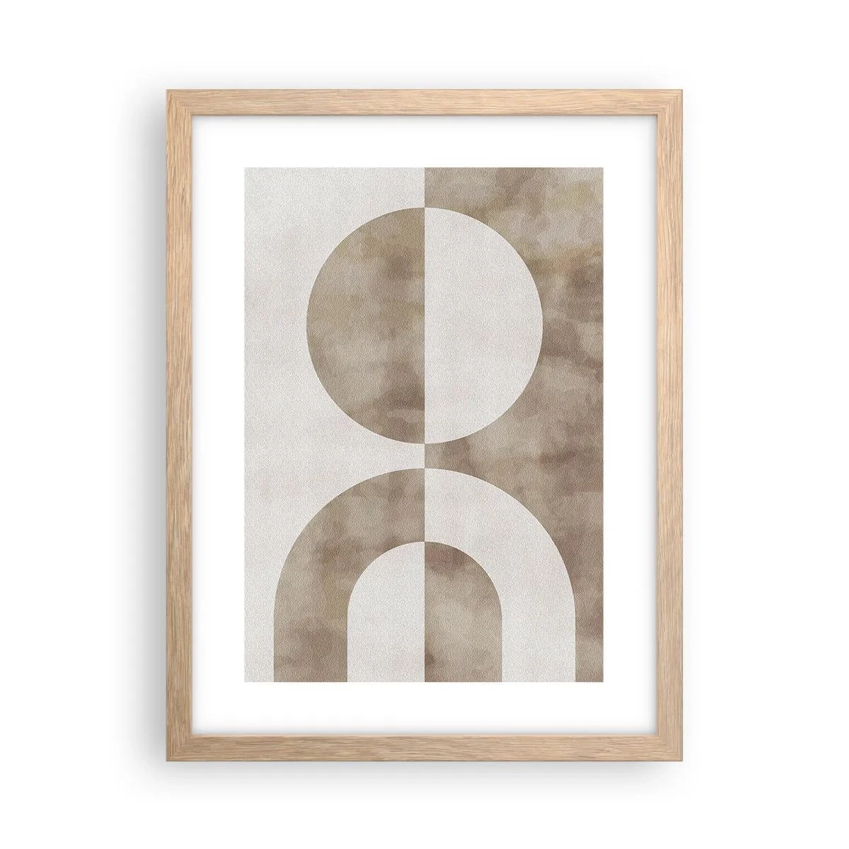 Poster in einem Rahmen aus heller Eiche - Ähnlichkeiten und Unterschiede - 30x40 cm