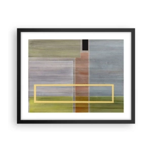 Poster in einem schwarzem Rahmen - Einfach und ruhig - 50x40 cm