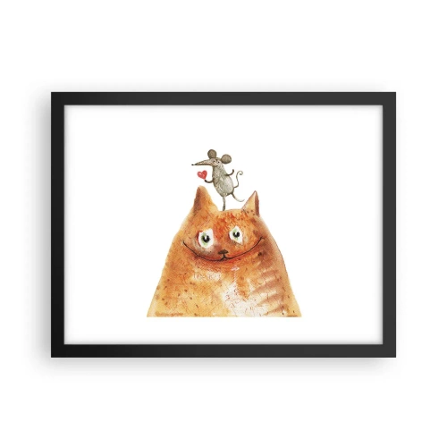 Poster in einem schwarzem Rahmen - Paradoxien der Liebe - 40x30 cm