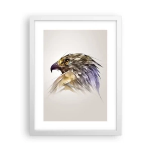 Poster in einem weißen Rahmen - Porträt eines Kriegers - 30x40 cm