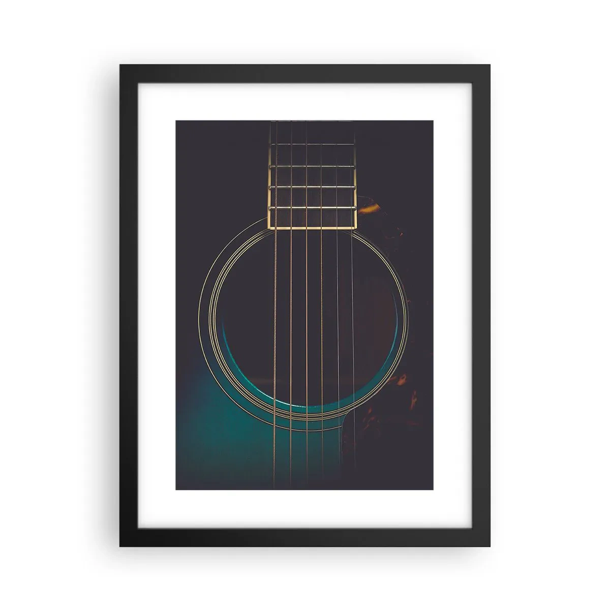 Poster in einem schwarzem Rahmen - Einen Moment bevor es ertönt - 30x40 cm