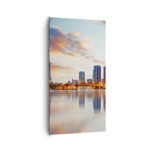 Bild auf Leinwand - Leinwandbild - Die monumentale Ruhe von Paris - 65x120 cm