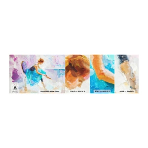 Fototapeten Muster Selbstklebend Deluxe Sticker - Unbeschreibliche Anmut, subtiler Charme - Ballerina, Tanzen, Ballett - 100x30 cm