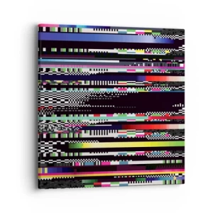 Bild auf Leinwand - Leinwandbild - Das Kontrollbild der Realität - 40x40 cm