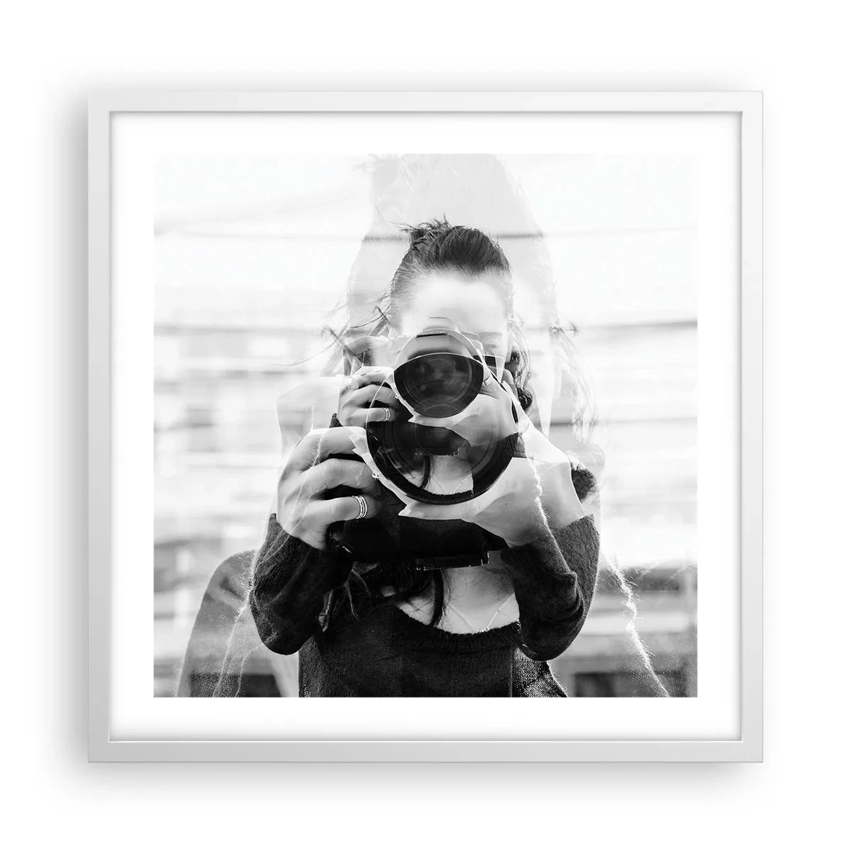 Poster in einem weißen Rahmen - Schöpfer und Material - 50x50 cm